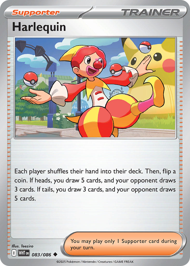 Harlequin - 083/086 - White Flare - Card Cavern