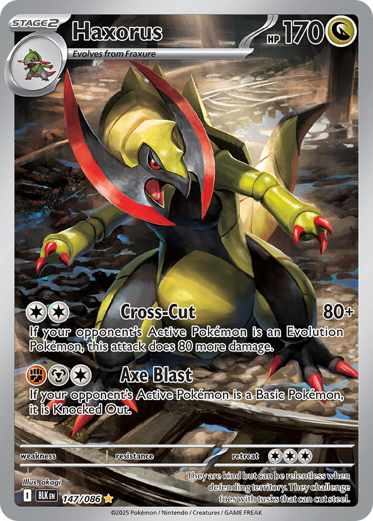 Haxorus - 147/086 - Black Bolt - Holo - Card Cavern