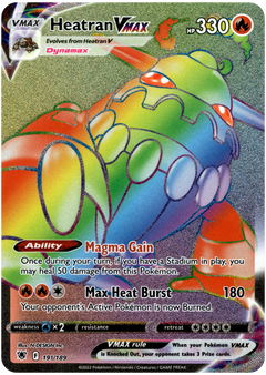 Heatran VMAX Hyper Rare - 191/189 - Astral Radiance - Holo - Card Cavern