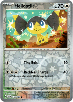 Helioptile - 154/191 - Surging Sparks - Reverse Holo - Card Cavern