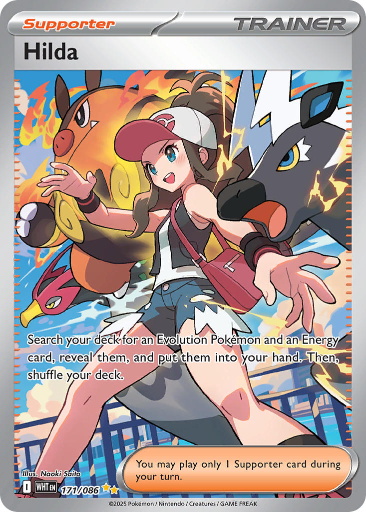 Hilda - 171/086 - White Flare - Holo - Card Cavern