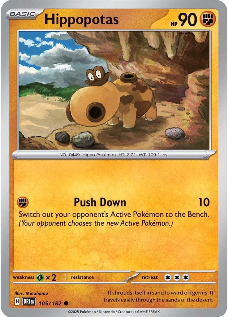 Hippopotas - 105/182 - Destined Rivals - Card Cavern