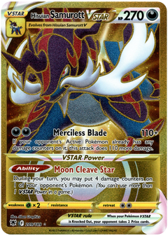 Hisuian Samurott VSTAR Secret Rare - 209/189 - Astral Radiance - Holo - Card Cavern