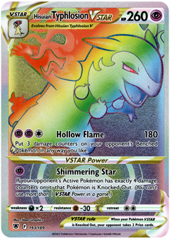 Hisuian Typhlosion VSTAR Hyper Rare - 193/189 - Astral Radiance - Holo - Card Cavern