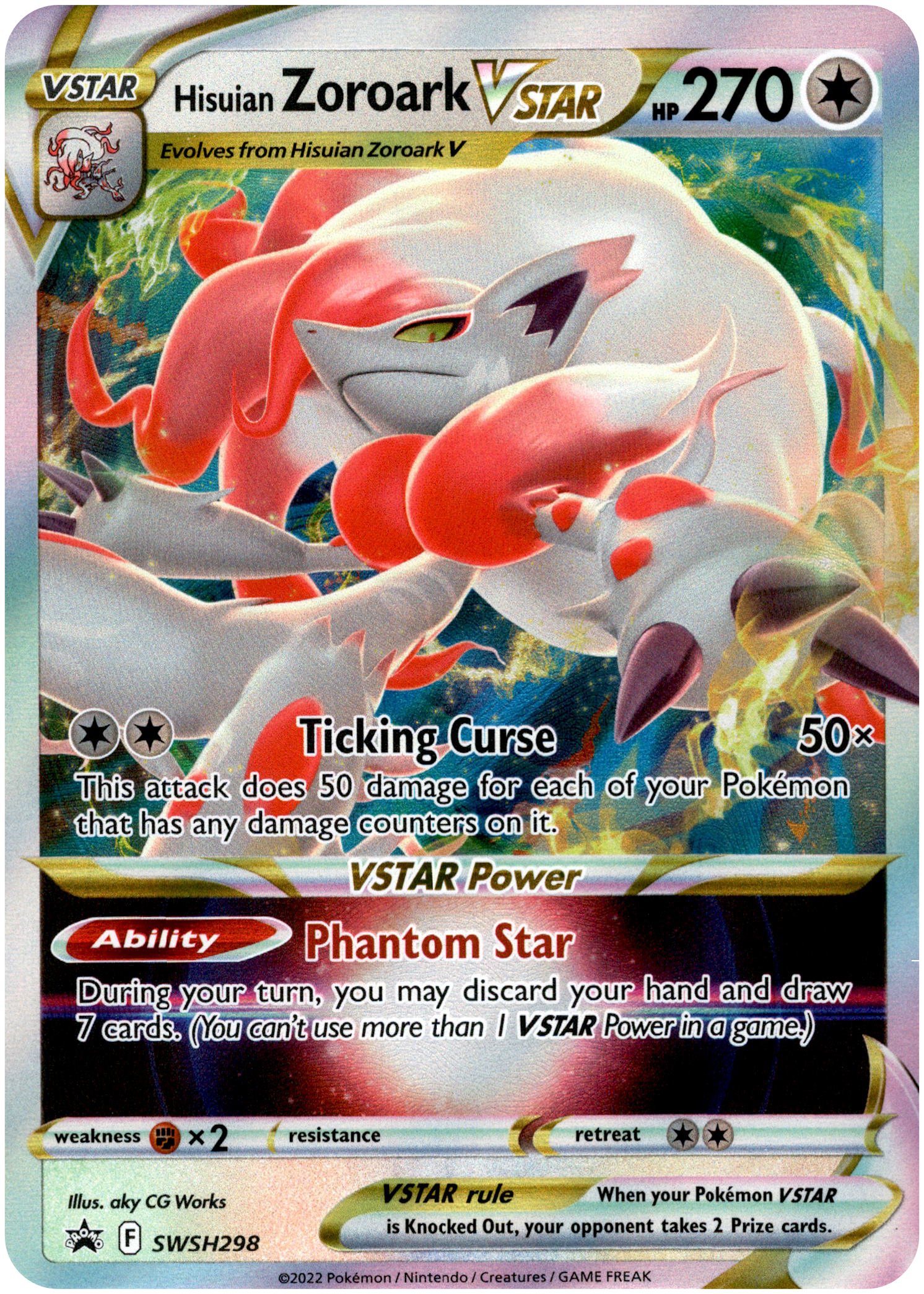 Hisuian Zoroark VSTAR - SWSH298 - Sword & Shield Promo - Card Cavern