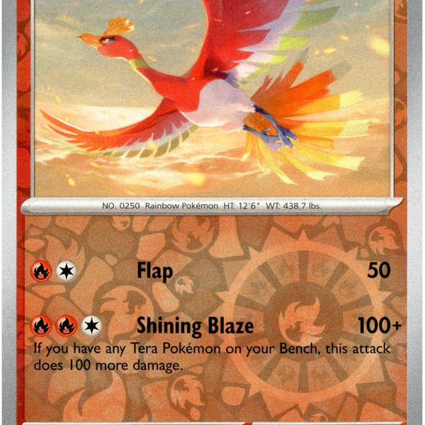 Ho-Oh - 019/191 - Surging Sparks - Reverse Holo Card Cavern Trading Cards, LLC Ho-Oh - 019/191 - Surging Sparks - Reverse Holo Card Cavern Trading Cards, LLC