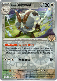 Hop's Dubwool - 136/159 - Journey Together - Reverse Holo - Card Cavern