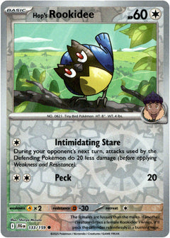 Hop's Rookidee - 133/159 - Journey Together - Reverse Holo - Card Cavern