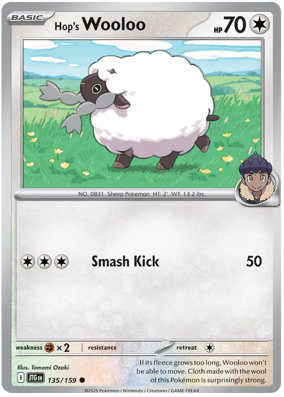 Hop's Wooloo - 135/159 - Journey Together - Card Cavern