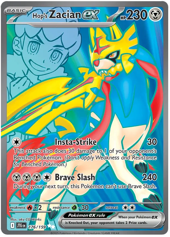 Hop's Zacian ex - 176/159 - Journey Together - Holo - Card Cavern