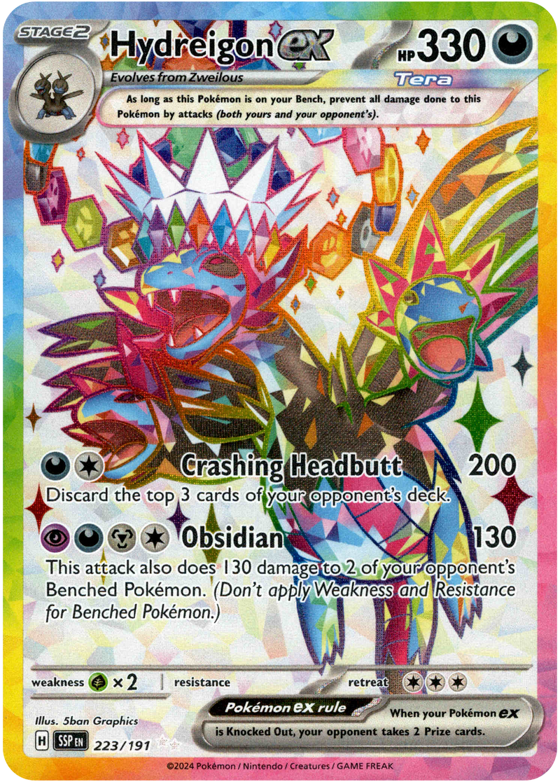 Hydreigon ex - 223/191 - Surging Sparks - Holo Hydreigon ex - 223/191 - Surging Sparks - Holo