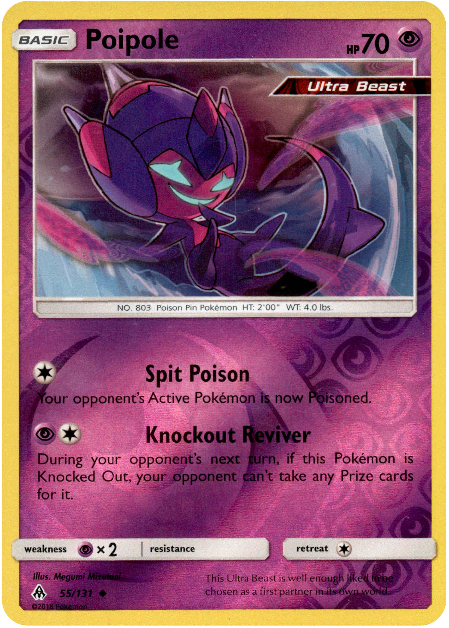 Poipole - 55/131 - Forbidden Light - Reverse Holo - Card Cavern