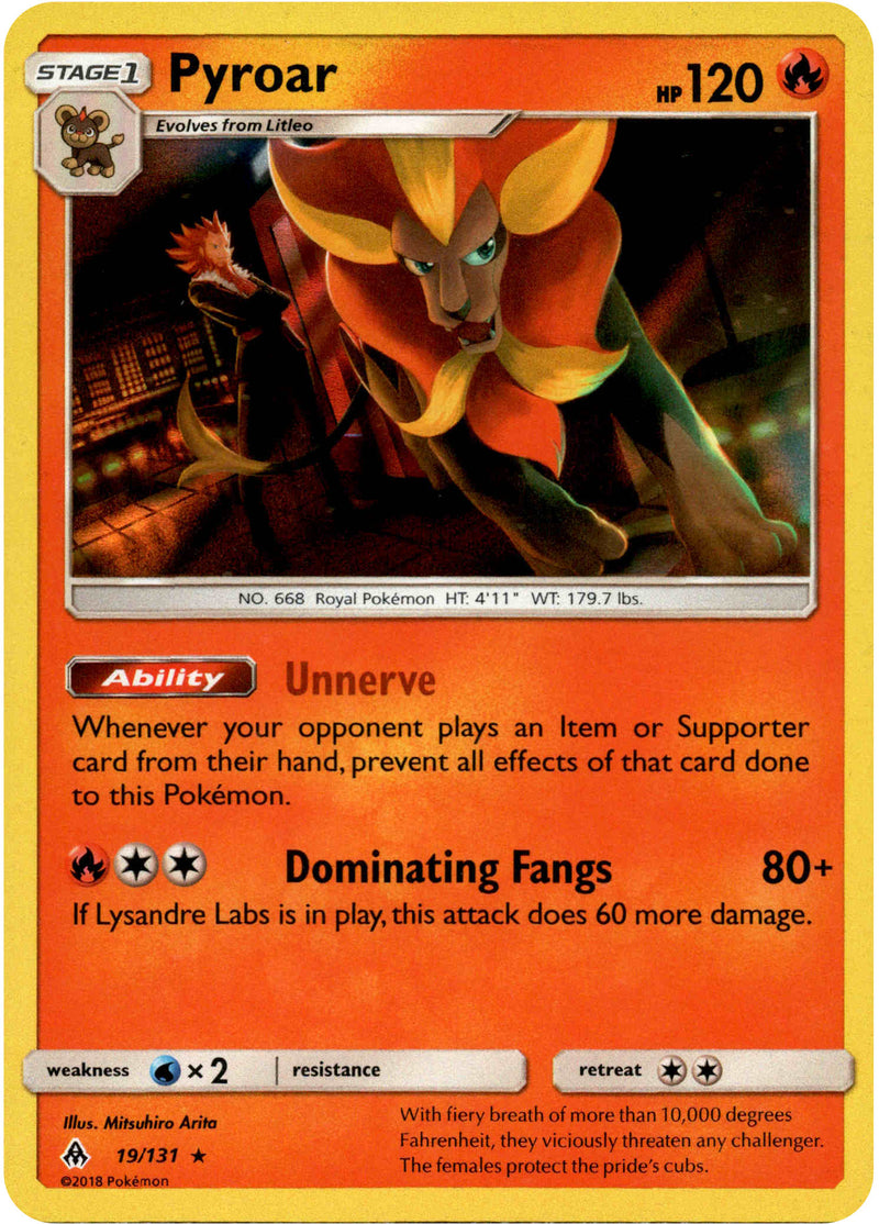 pokemon pyroar card [Reverse Holo] #24 Prices | Mega Evolution Ux2 / / 2 SWSH07 Pokemon Steam Siege Pyroar #23