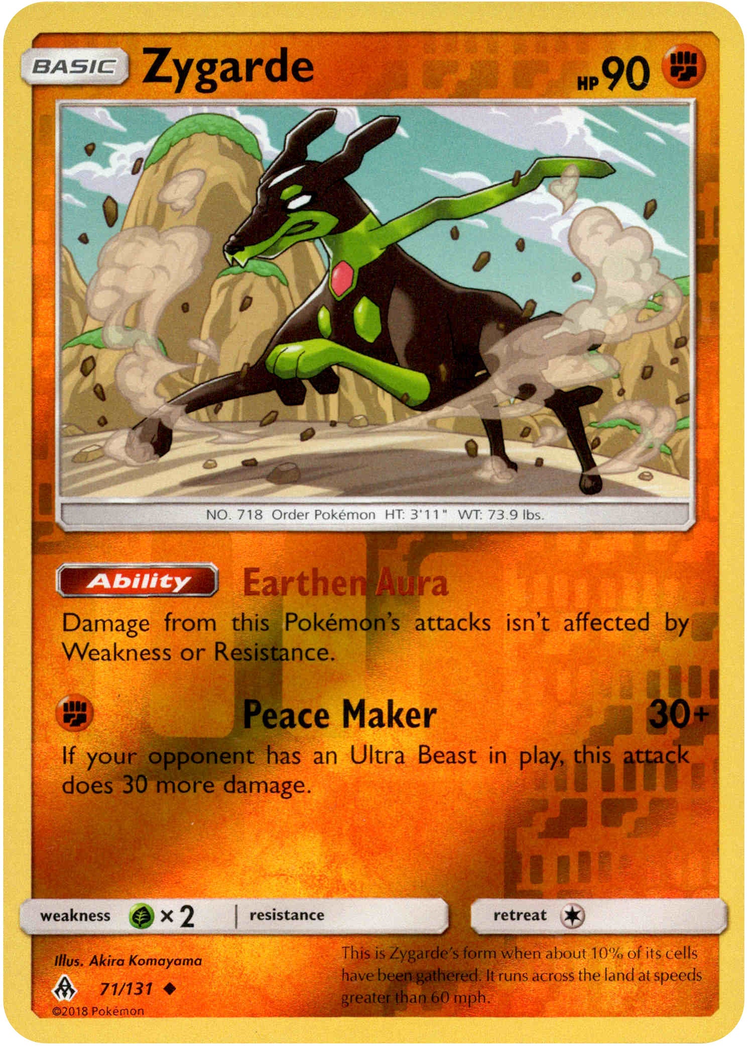 Zygarde - 71/131 - Forbidden Light - Reverse Holo - Card Cavern