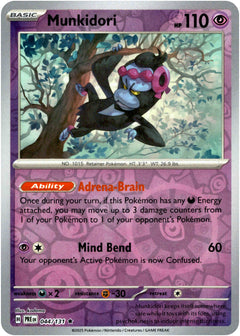 Munkidori - 044/131 - Prismatic Evolutions - Reverse Holo - Card Cavern