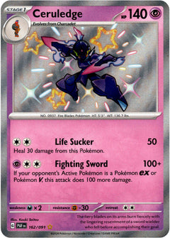 Ceruledge - 162/091 - Paldean Fates - Holo - Card Cavern
