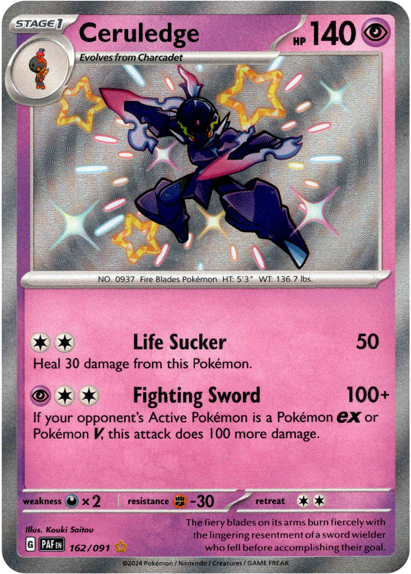 Ceruledge - 162/091 - Paldean Fates - Holo - Card Cavern