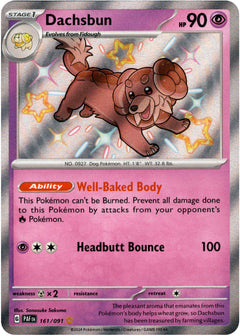 Dachsbun - 161/091 - Paldean Fates - Holo - Card Cavern