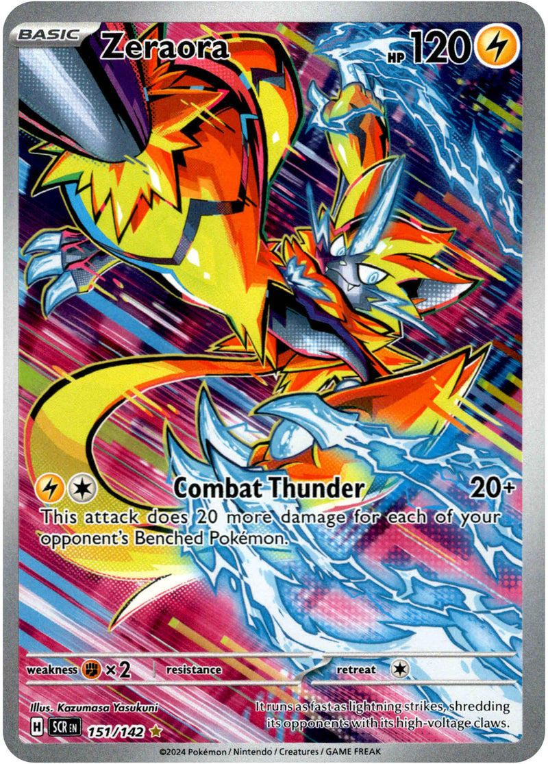 Zeraora - 151/142 - Stellar Crown - Holo - Card Cavern