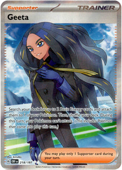 Geeta - 218/197 - Obsidian Flames - Holo - Card Cavern