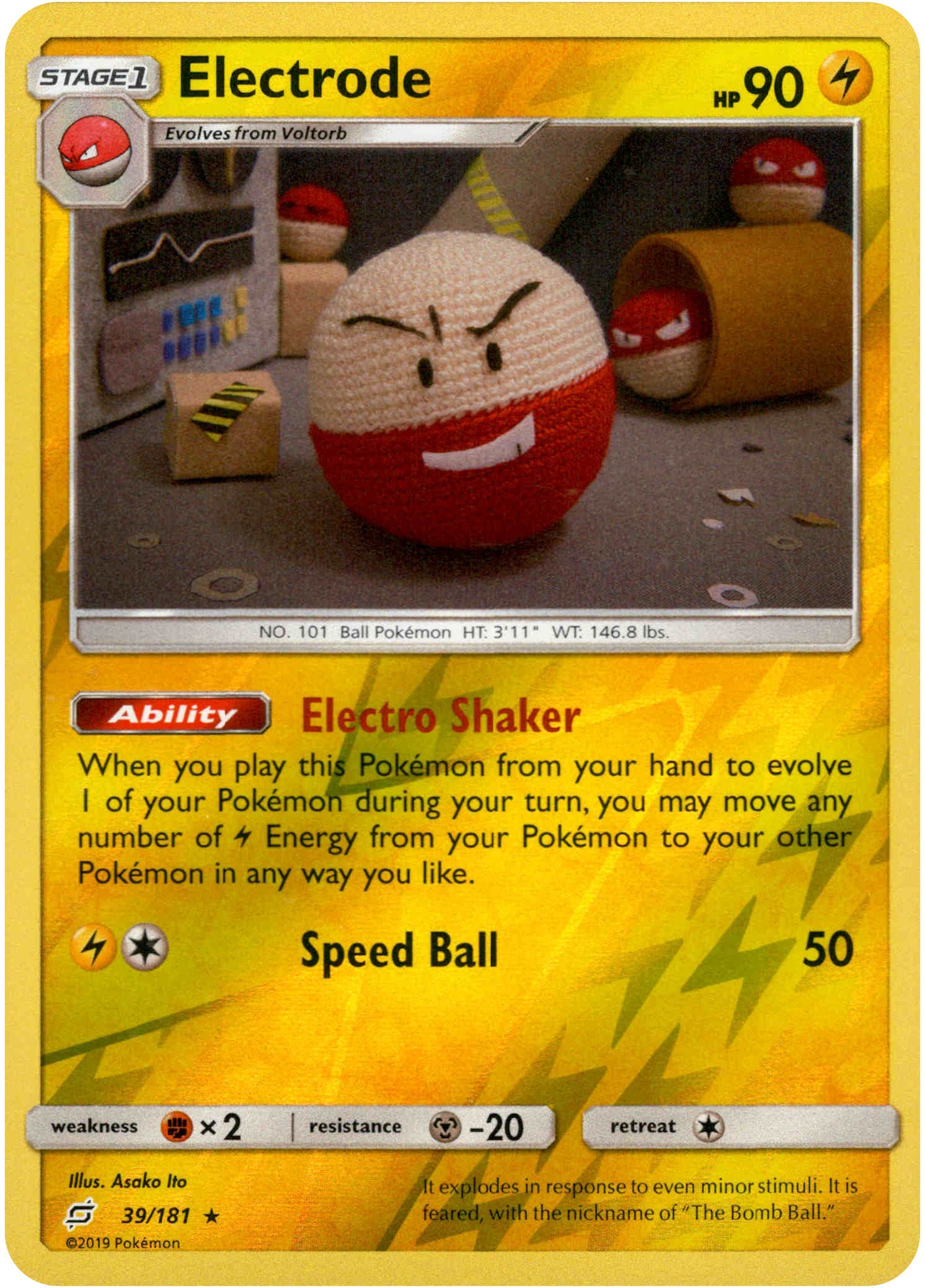 Electrode - 39/181 - Team Up - Reverse Holo - Card Cavern