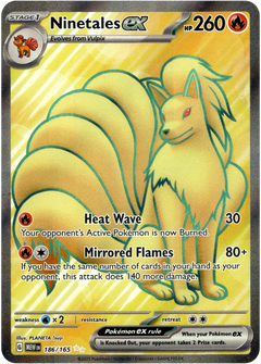 Ninetales ex - 186/165 - Scarlet & Violet 151 - Holo - Card Cavern