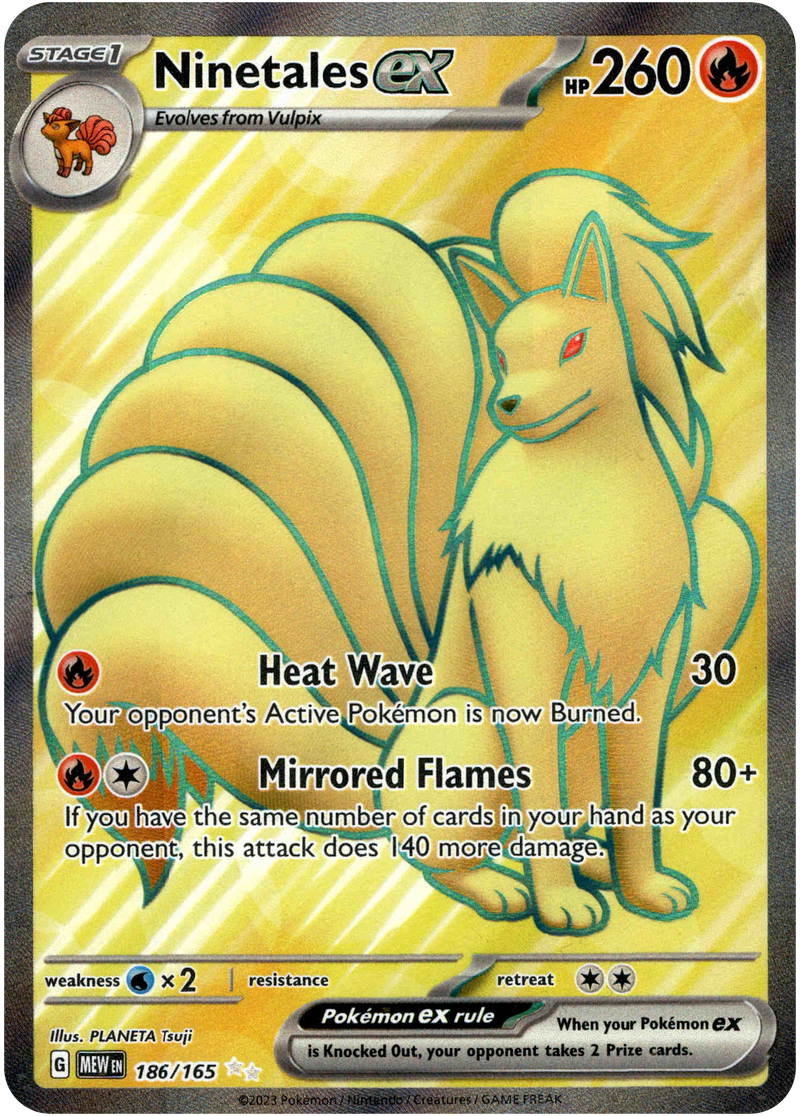 Ninetales ex - 186/165 - Scarlet & Violet 151