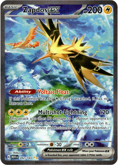 Zapdos ex - 202/165 - Scarlet & Violet 151 - Holo - Card Cavern