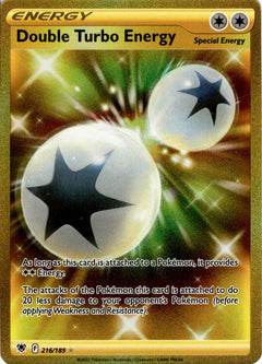 Double Turbo Energy Secret Rare - 216/189 - Astral Radiance - Holo - Card Cavern
