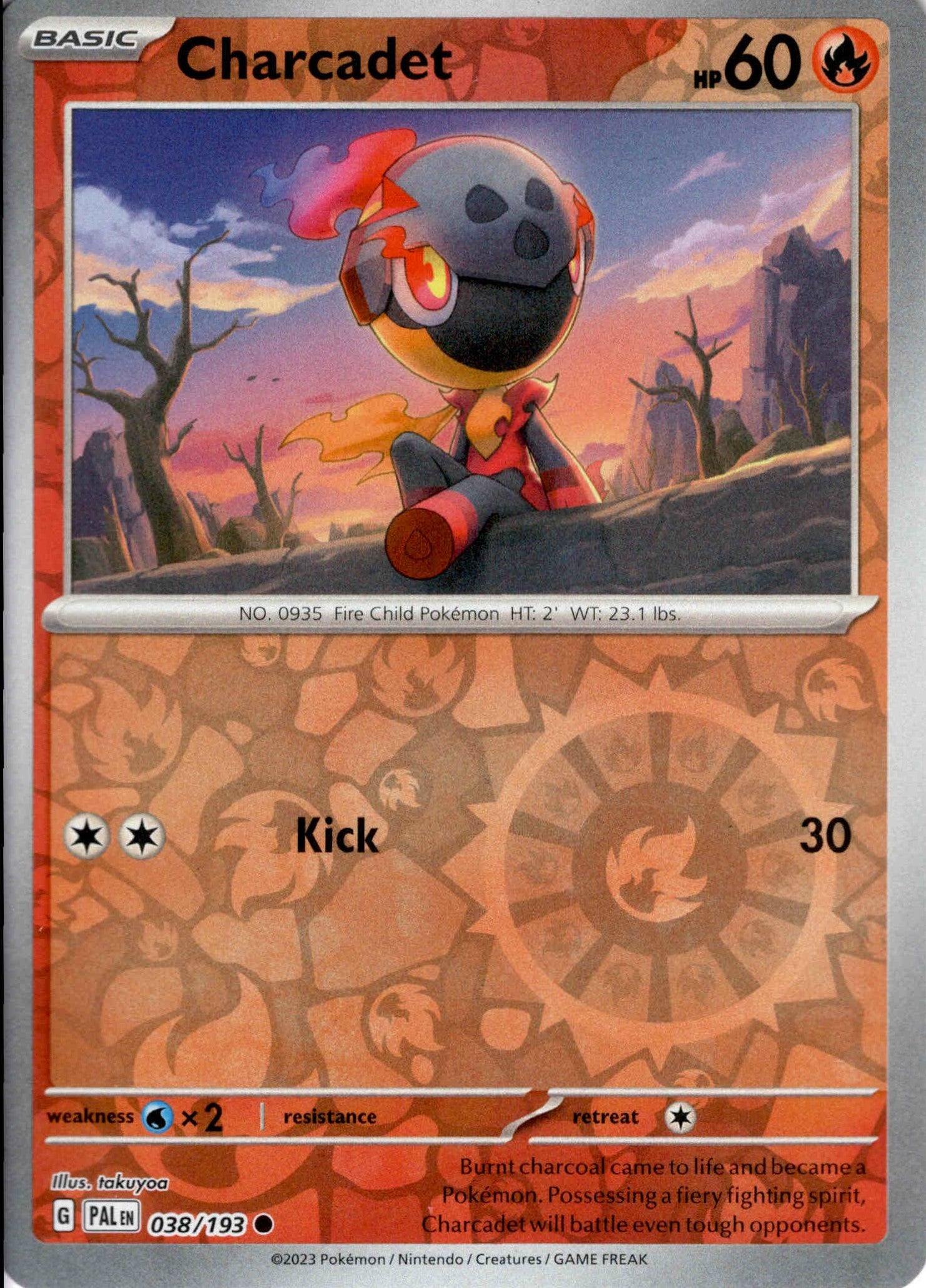 Charcadet - 038/193 - Paldea Evolved - Reverse Holo - Card Cavern