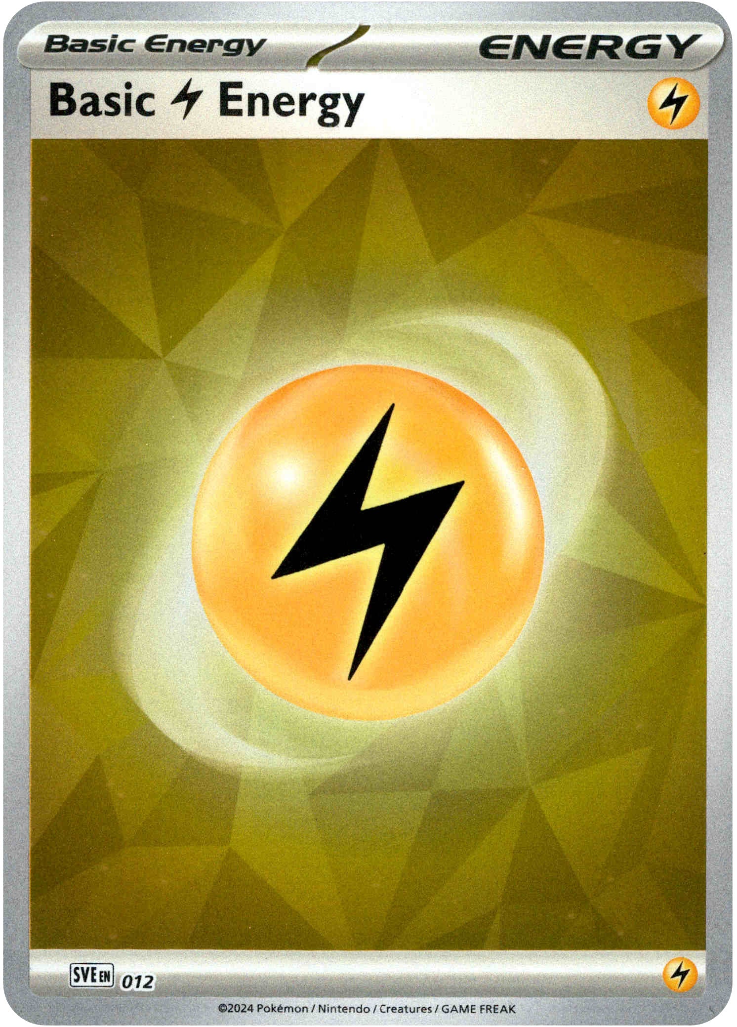 Basic Lightning Energy - 012 - Prismatic Evolutions - Reverse Holo - Card Cavern