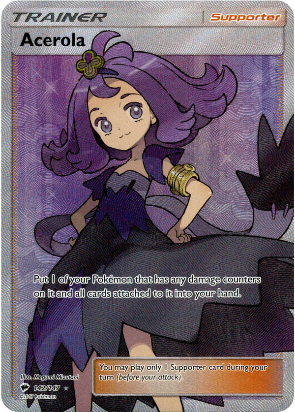 Acerola Full Art - 142/147 - Burning Shadows - Holo - Card Cavern