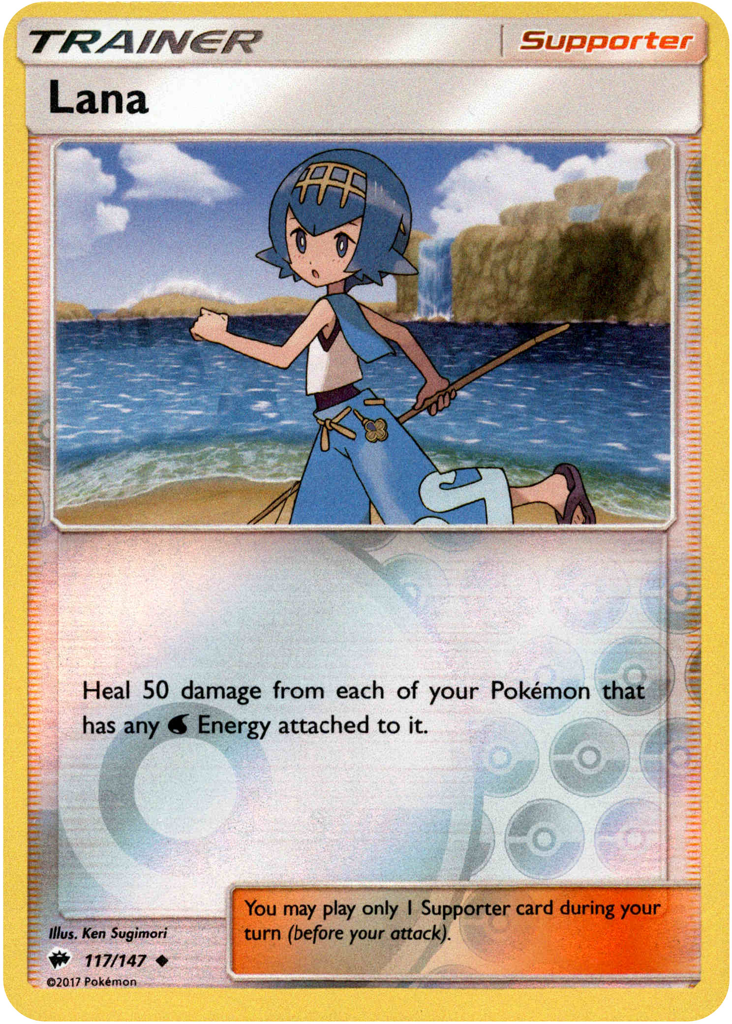 Lana - 117/147 - Burning Shadows - Reverse Holo - Card Cavern