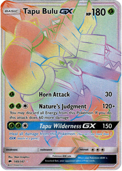 Tapu Bulu GX Hyper Rare - 149/147 - Burning Shadows - Holo - Card Cavern