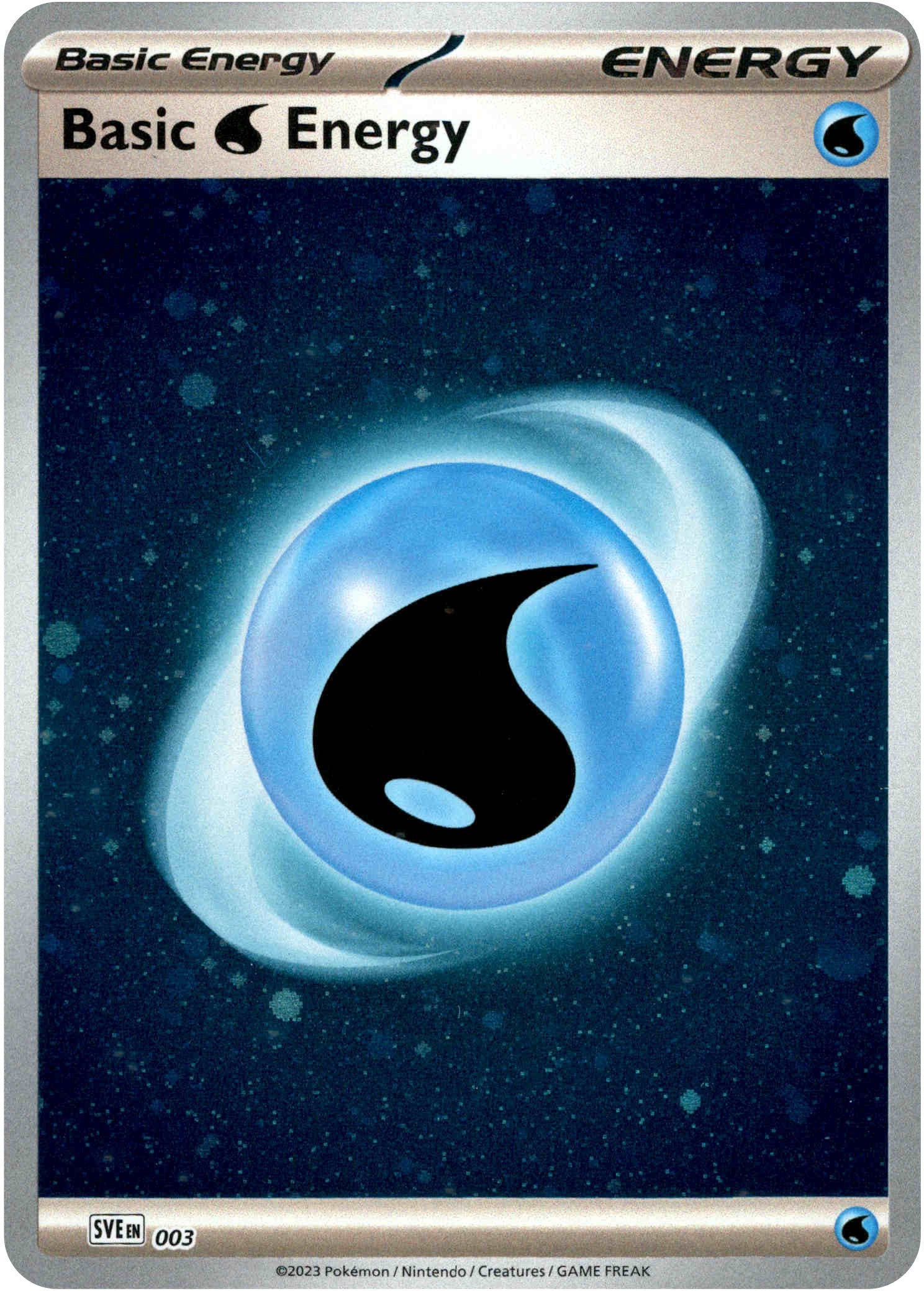 Basic Water Energy - 003 - Scarlet & Violet 151 - Galaxy Holo - Card Cavern