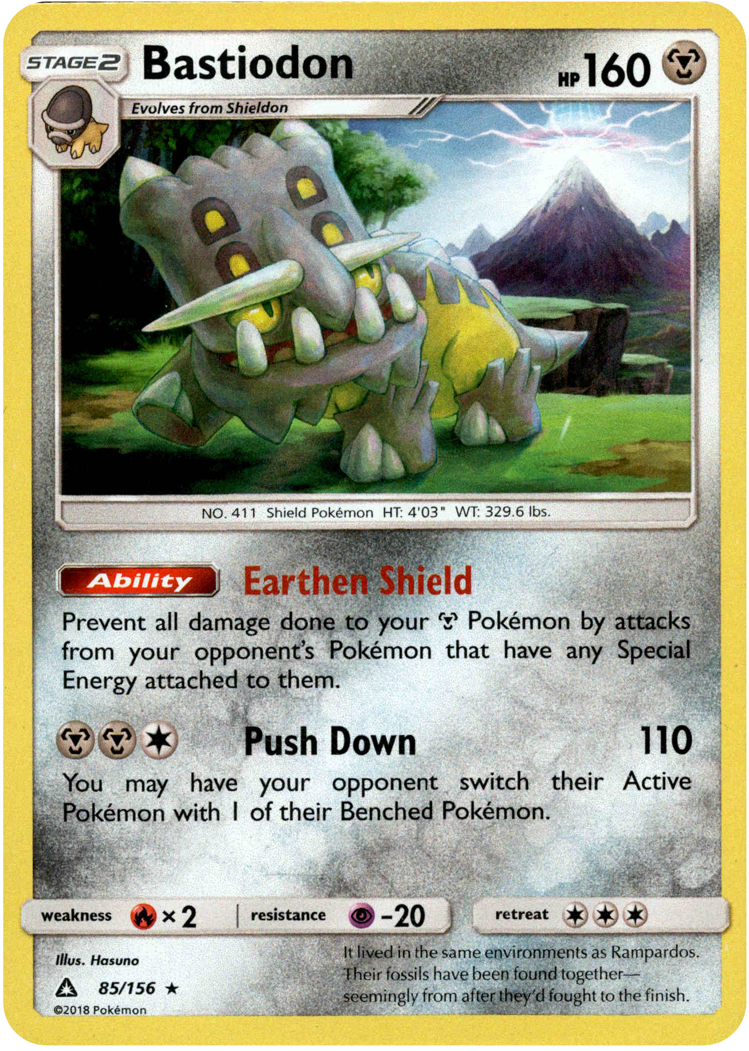 Bastiodon - 85/156 - Ultra Prism - Reverse Holo - Card Cavern