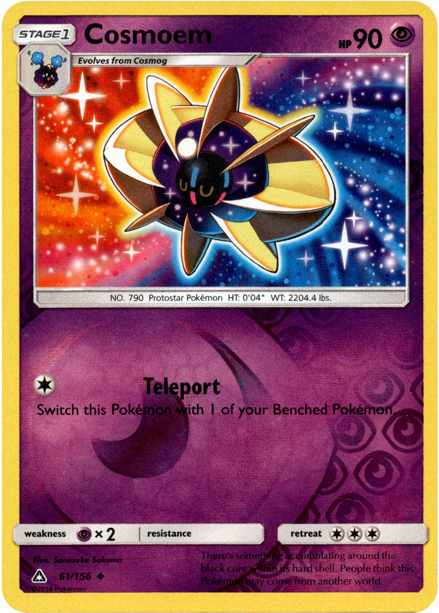 Cosmoem - 61/156 - Ultra Prism - Reverse Holo - Card Cavern