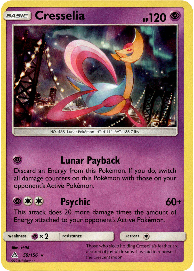 Cresselia - 59/156 - Ultra Prism - Holo – Card Cavern Trading Cards, LLC