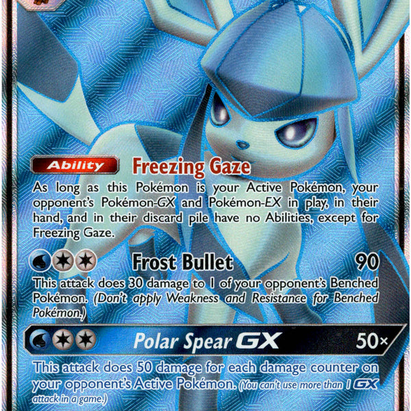 Glaceon GX Full Art - 141/156 - Ultra Prism - Holo Card Cavern Trading Cards, LLC Glaceon GX Full Art - 141/156 - Ultra Prism - Holo Card Cavern Trading Cards, LLC