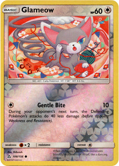 Glameow - 108/156 - Ultra Prism - Reverse Holo - Card Cavern