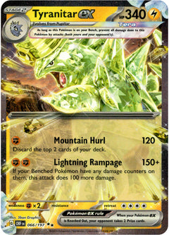 Tyranitar ex - 066/197 - Obsidian Flames - Holo - Card Cavern