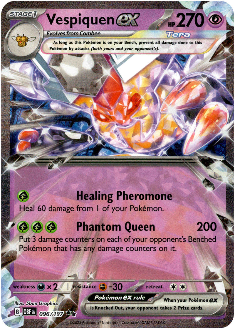 Vespiquen ex - 096/197 - Obsidian Flames - Holo - Card Cavern