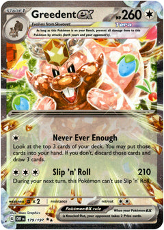 Greedent ex - 179/197 - Obsidian Flames - Holo - Card Cavern