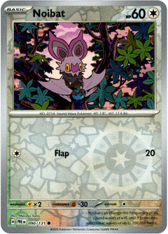 Noibat - 090/131 - Prismatic Evolutions - Reverse Holo - Card Cavern