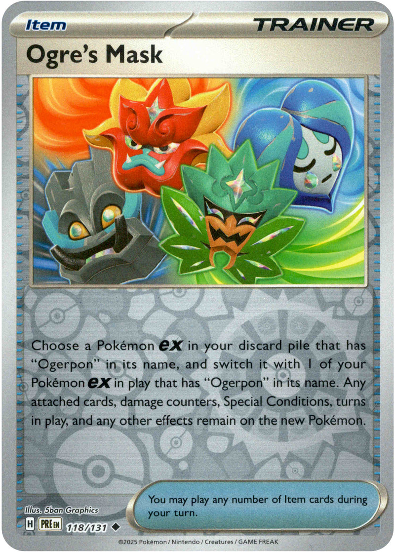 Ogre's Mask - 118/131 - Prismatic Evolutions - Reverse Holo - Card Cavern