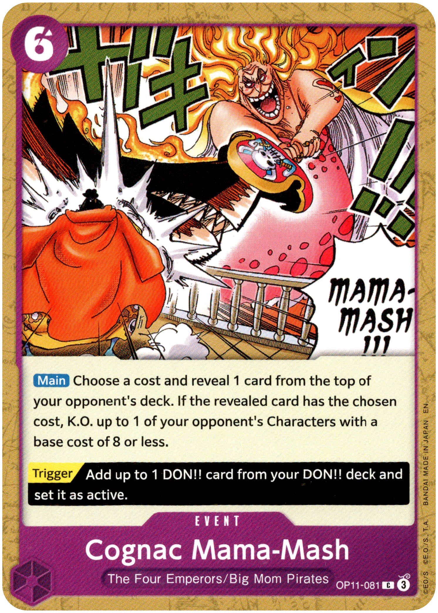 Cognac Mama-Mash - OP11-081 C - A Fist of Divine Speed - Card Cavern