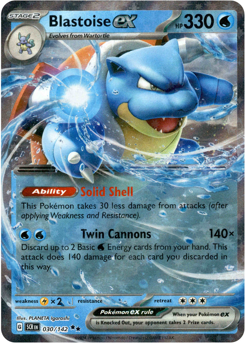 Blastoise ex - 030/142 - Stellar Crown - Holo - Card Cavern