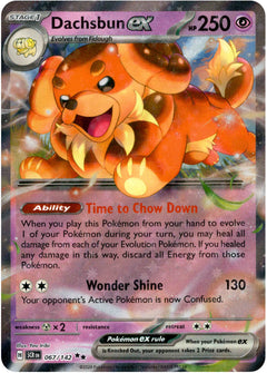 Dachsbun ex - 067/142 - Stellar Crown - Holo - Card Cavern