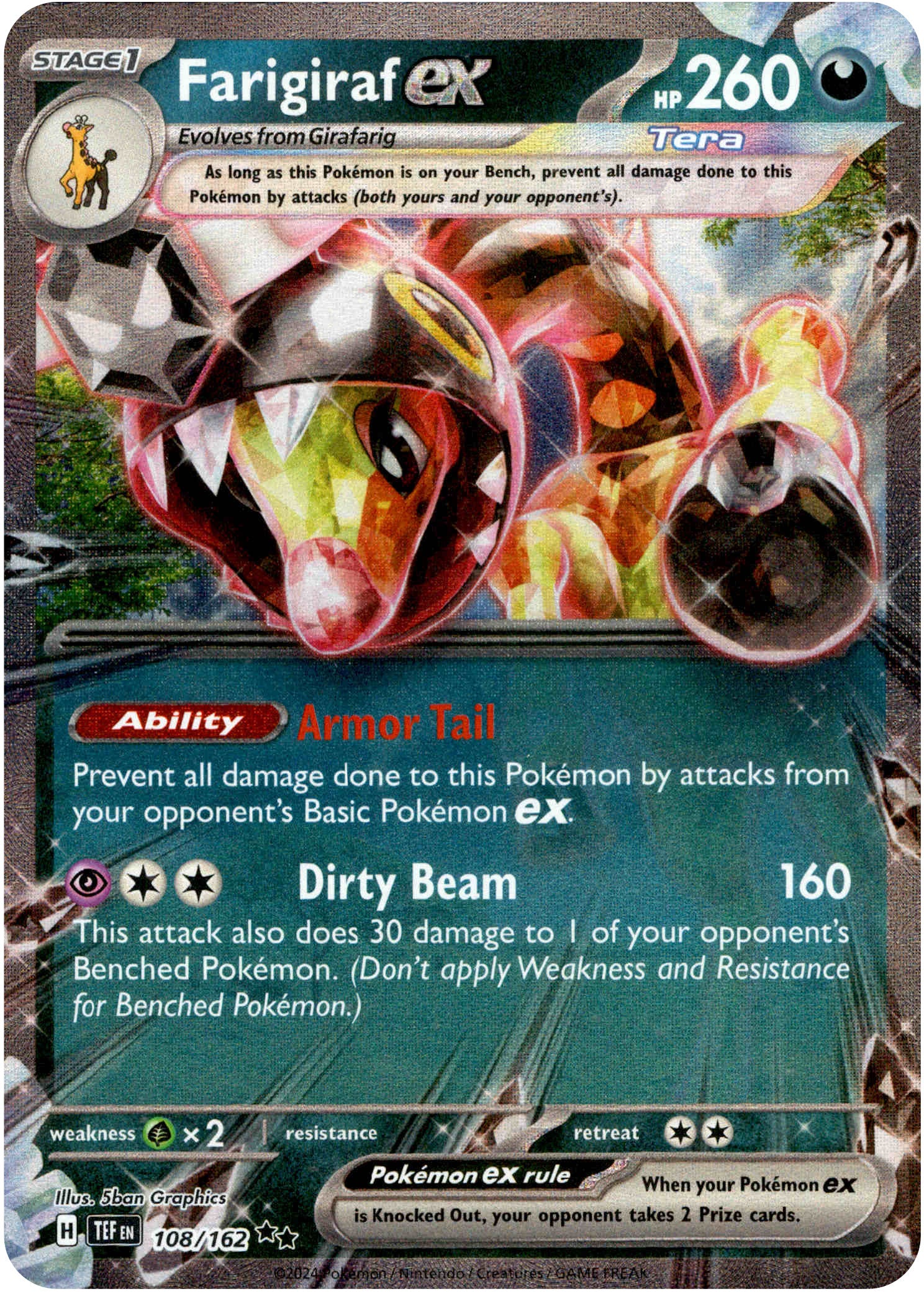 Farigiraf ex - 108/162 - Temporal Forces - Holo - Card Cavern