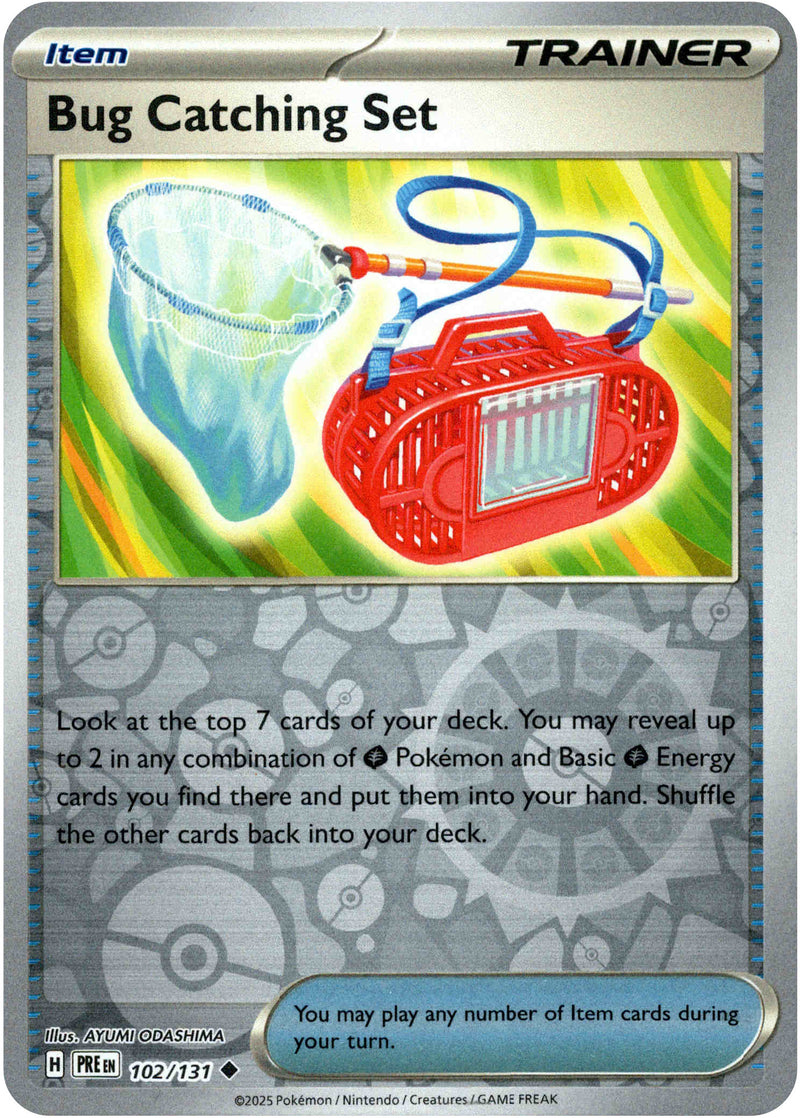 Bug Catching Set - 102/131 - Prismatic Evolutions - Reverse Holo - Card Cavern